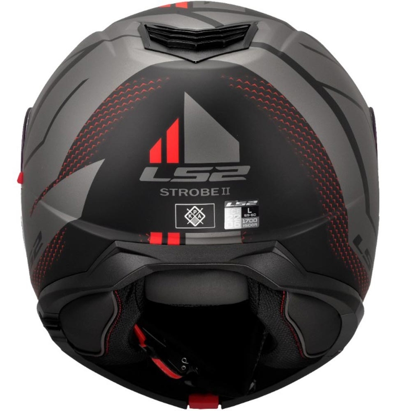 Kask motocyklowy typu flip-up LS2 FF908 Strobe II Code czarno-szary