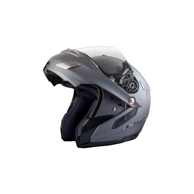 Pochylanie kasku na motocyklu LS2 Delta Titanium