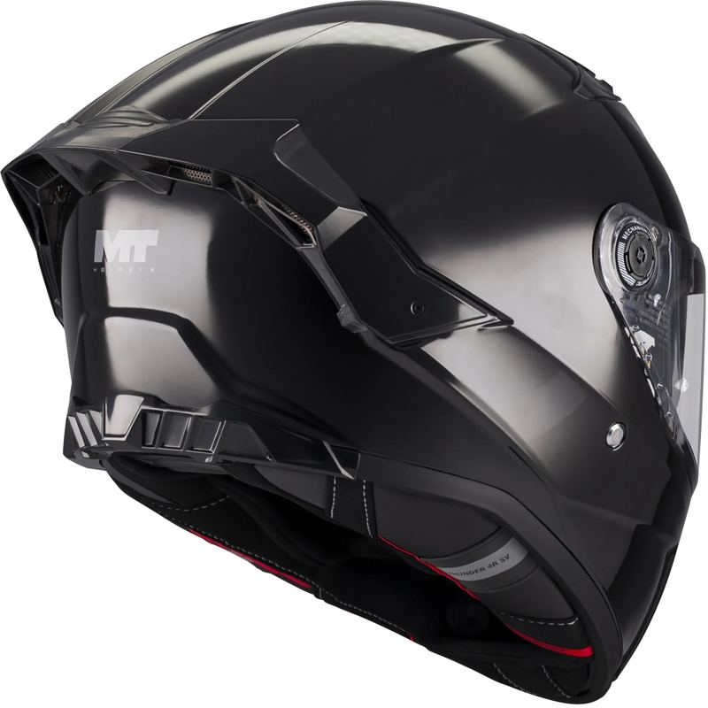 Kask motocyklowy integralny MT Thunder 4 R Pure A1 czarny