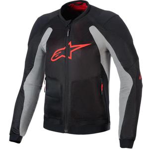 Kurtka motocyklowa Alpinestars TROOP-AIR PRO czarno-jasnoszara-czerwona