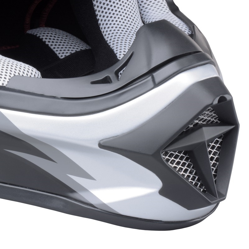 Motocrossowy kask Cassida Cross Pro - czarny matowy-szary wyprzedaż