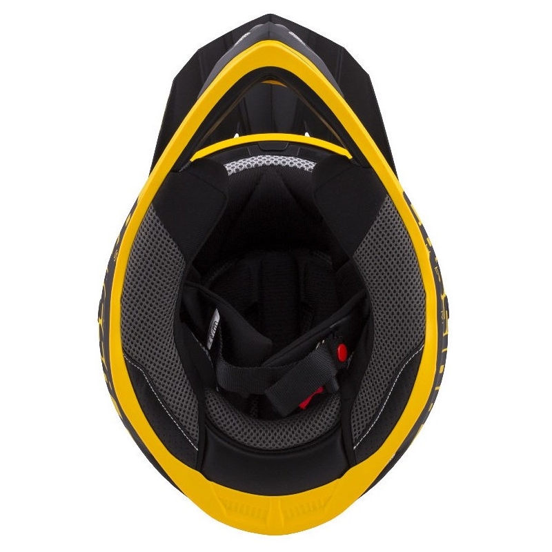 Dziecięcy motocrossowy kask Cassida Libor Podmol czarno-żółto-szary