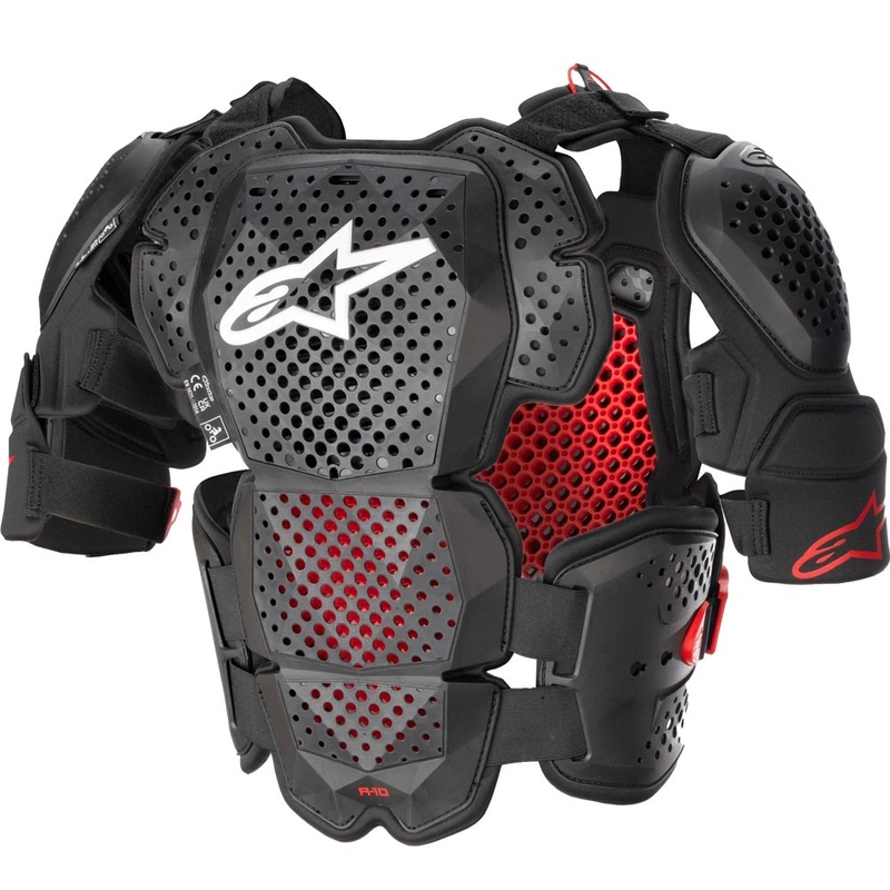 Ochraniacz ciała Alpinestars A-10 2 czarno-antracytowo-czerwony