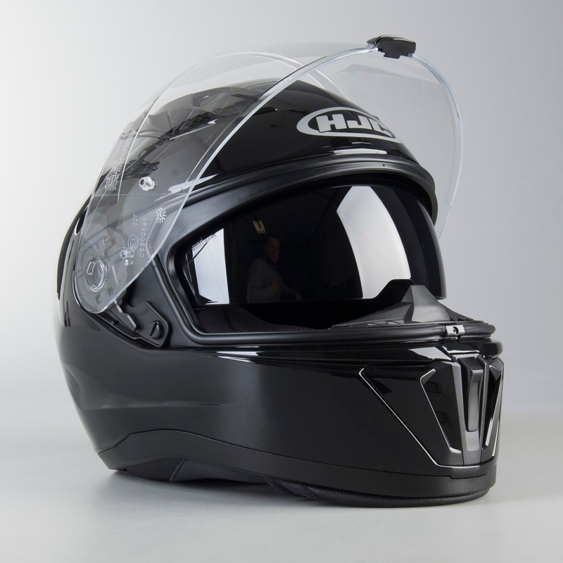 Integralny kask motocyklowy HJC i70 czarny połysk wyprzedaż