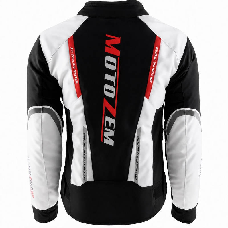 Kurtka motocyklowa damska Motozem Team 2 czarno-biała