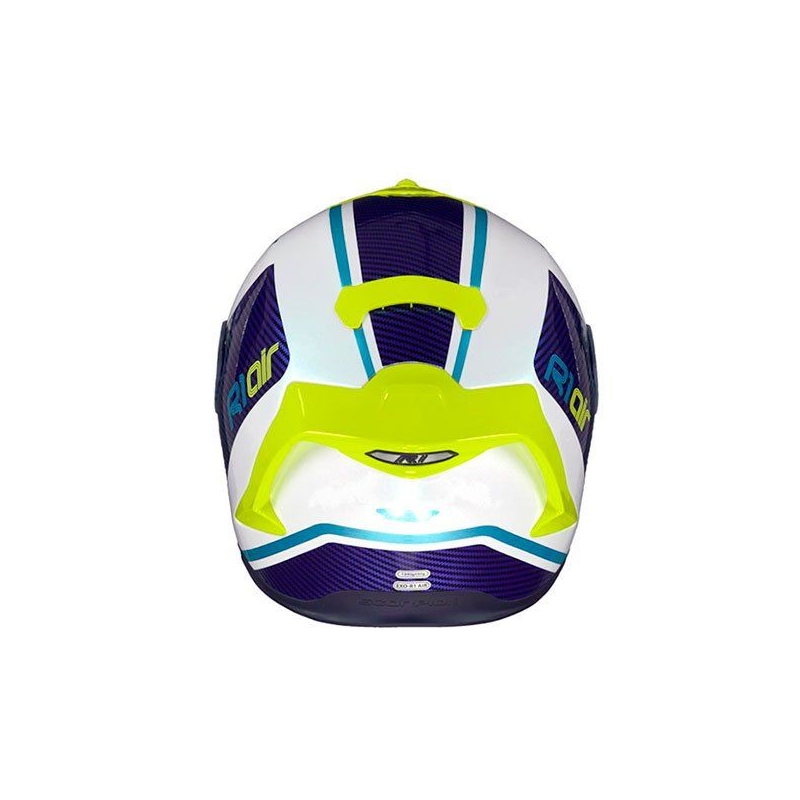 Integralny kask motocyklowy Scorpion EXO-R1 Air Corpus biało-niebiesko-żółty wyprzedaż