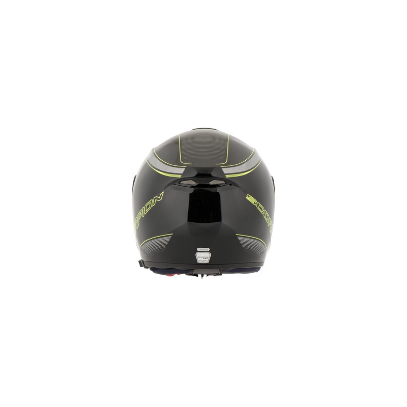 Szczękowy kask motocyklowy Scorpion EXO-3000 Stroll czarny-fluo żółty wyprzedaż