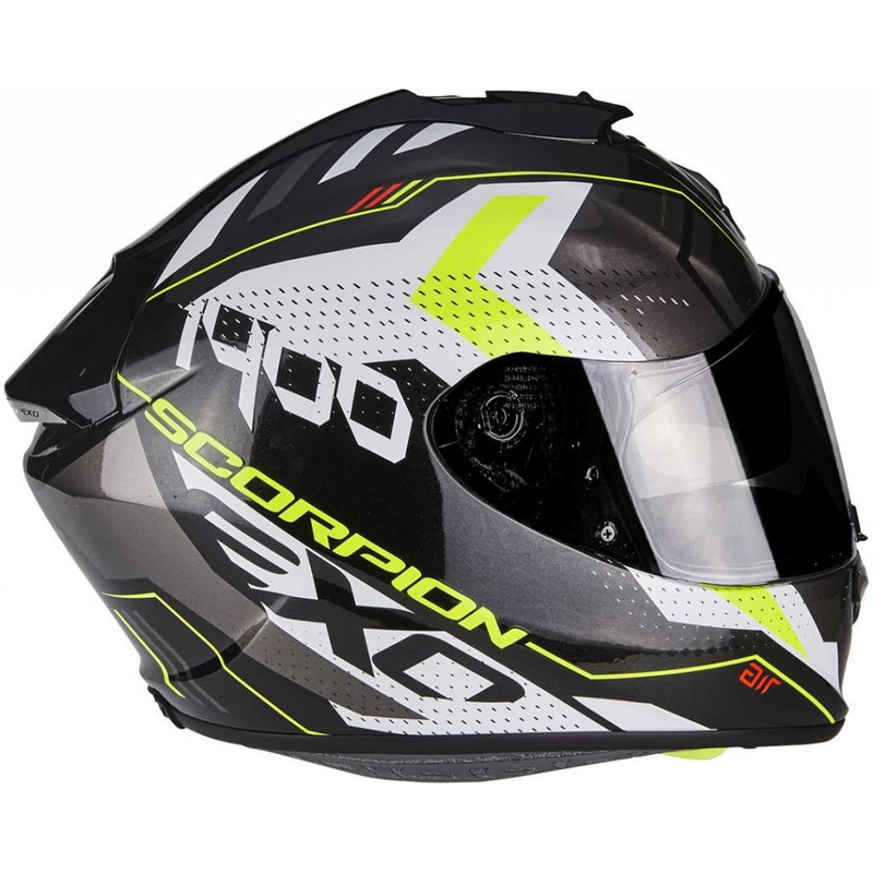 Integralny kask motocyklowy Scorpion Exo-1400 Air Trika czarny-fluo żółty wyprzedaż