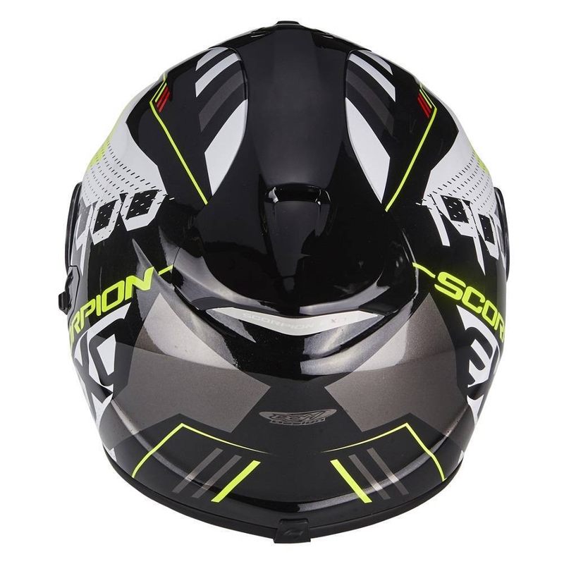 Integralny kask motocyklowy Scorpion Exo-1400 Air Trika czarny-fluo żółty wyprzedaż