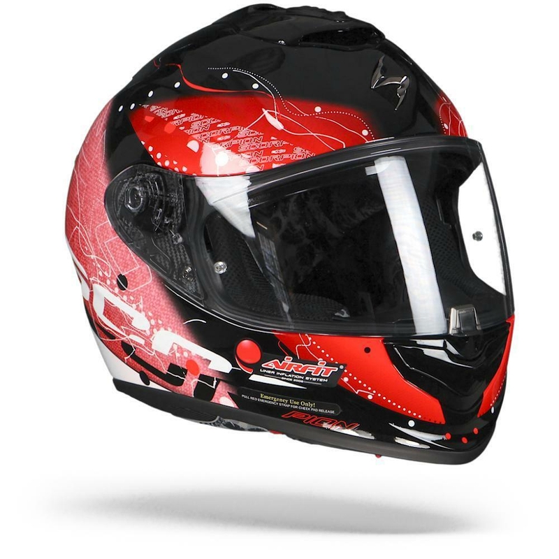 Integralny kask motocyklowy Scorpion EXO-1400 Air Classy czarno-czerwony