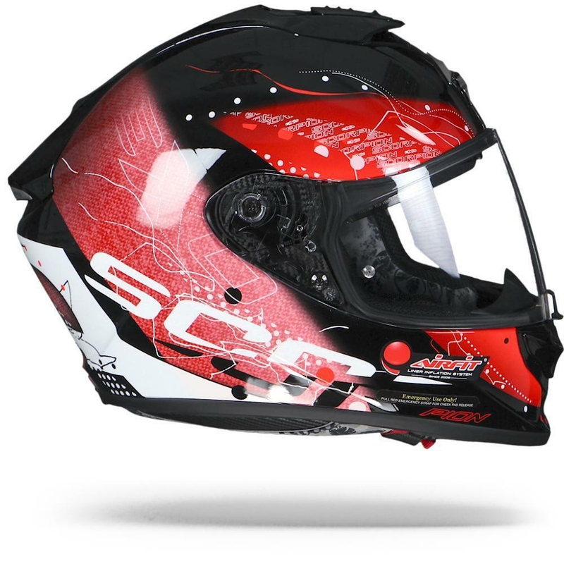 Integralny kask motocyklowy Scorpion EXO-1400 Air Classy czarno-czerwony