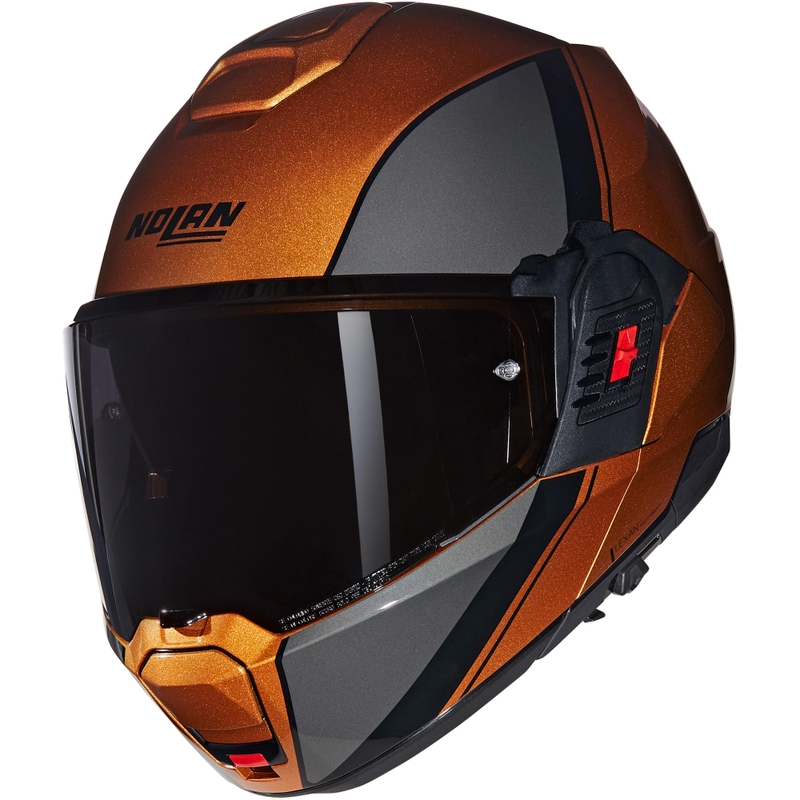Kask motocyklowy typu flip-up Nolan N120-1 Verniciatura Speciale N-COM 343 glossy ocher-black