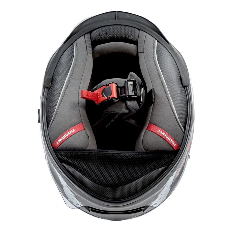 Integralny kask motocyklowy Scorpion EXO-510 Air Marcus srebrny matowy-biały