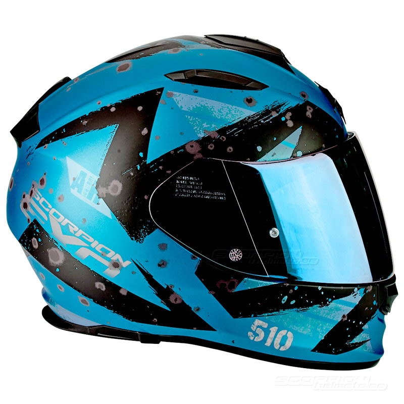 Kask integralny Scorpion EXO-510 Air Marcus niebieski matowy-czarny