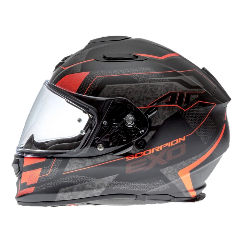 Integralny kask motocyklowy Scorpion EXO-510 Air Galva czarny matowy-czerwony wyprzedaż
