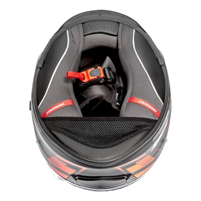 Integralny kask motocyklowy Scorpion EXO-510 Air Galva czarny matowy-czerwony wyprzedaż
