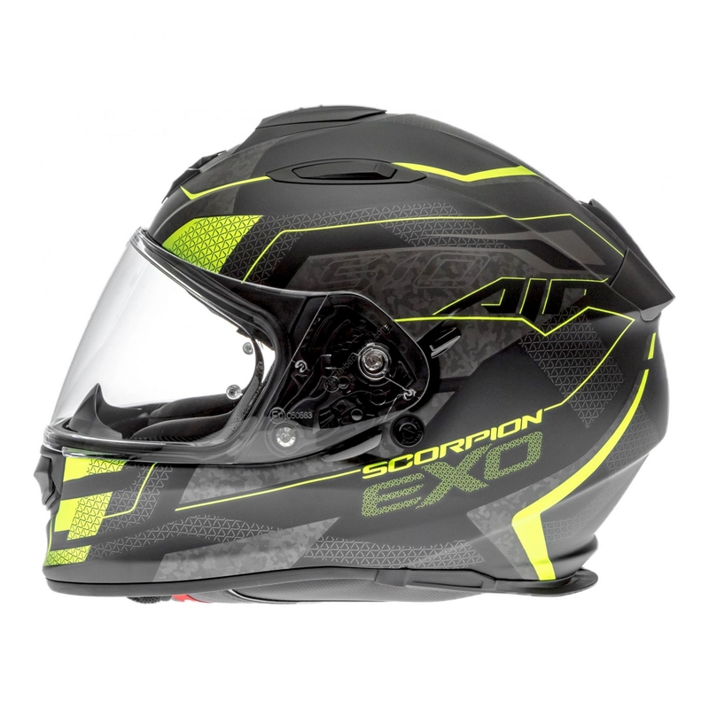 Integralny kask motocyklowy Scorpion EXO-510 Air Galva czarny matowy-żółty wyprzedaż