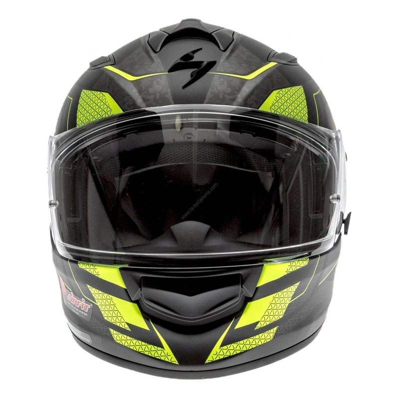Integralny kask motocyklowy Scorpion EXO-510 Air Galva czarny matowy-żółty wyprzedaż