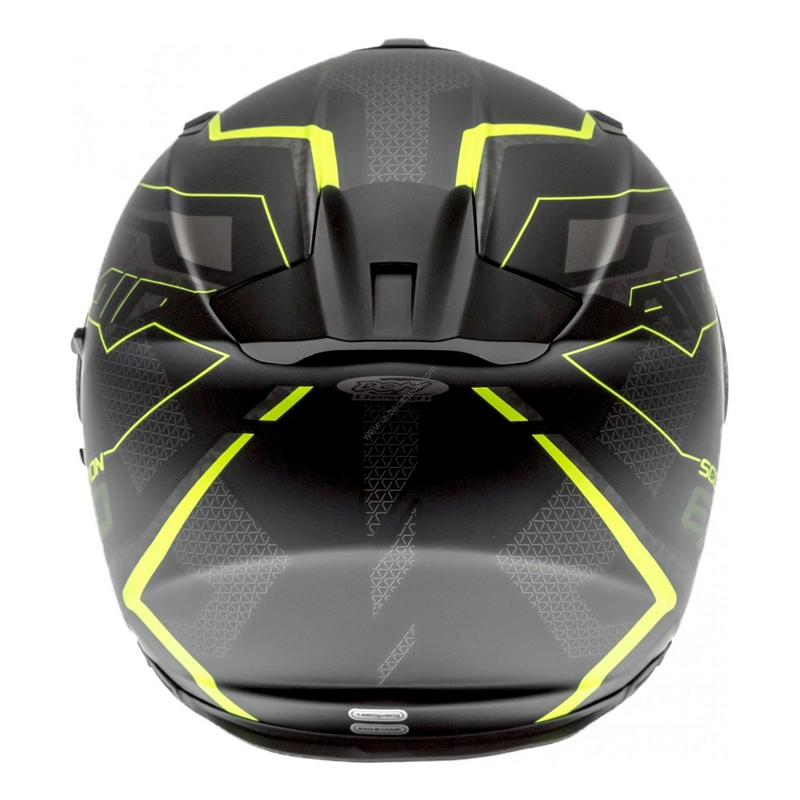 Integralny kask motocyklowy Scorpion EXO-510 Air Galva czarny matowy-żółty wyprzedaż
