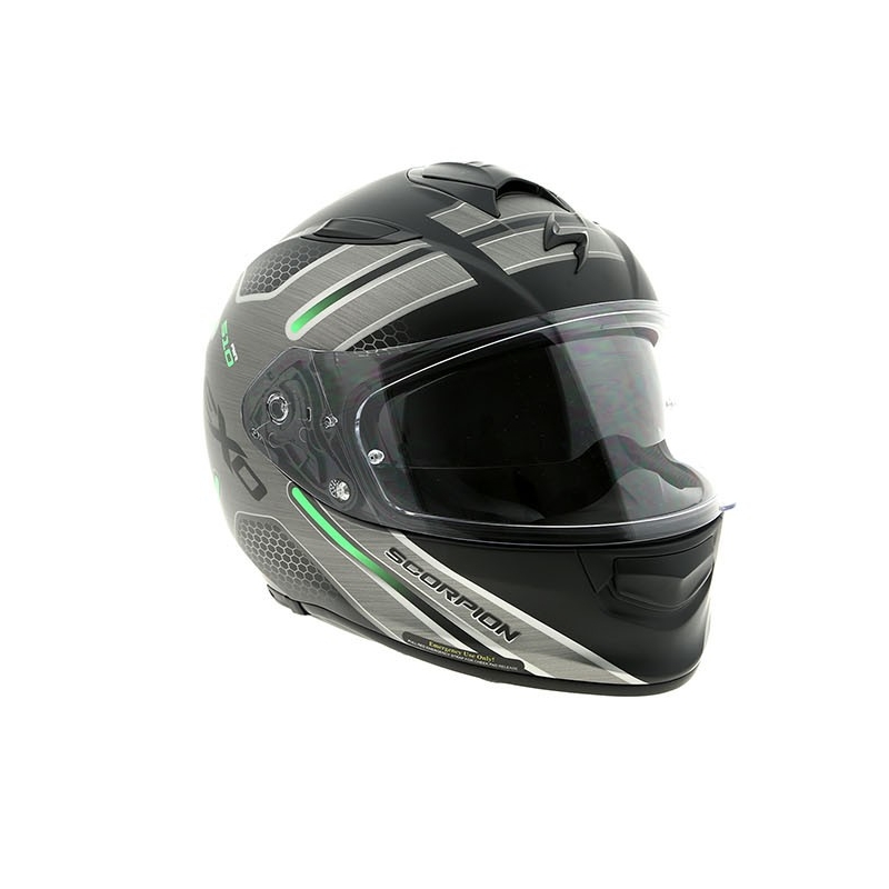 Integralny kask motocyklowy Scorpion EXO-510 Air Route czarny matowy-zielony