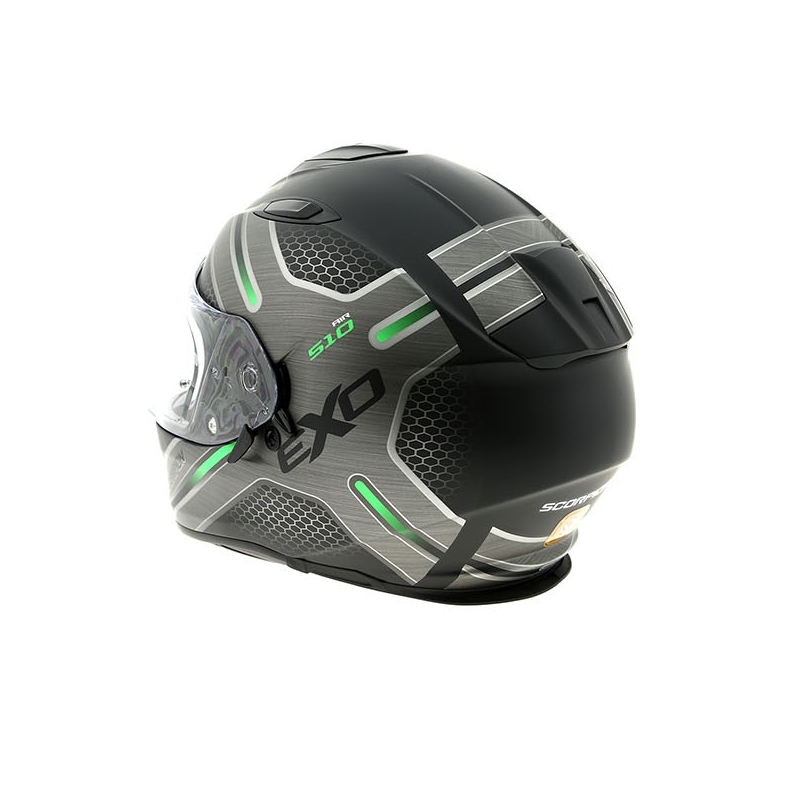 Integralny kask motocyklowy Scorpion EXO-510 Air Route czarny matowy-zielony
