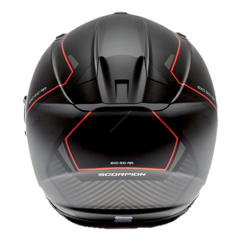 Integralny kask motocyklowy Scorpion EXO-510 Air Frame czarno-czerwony