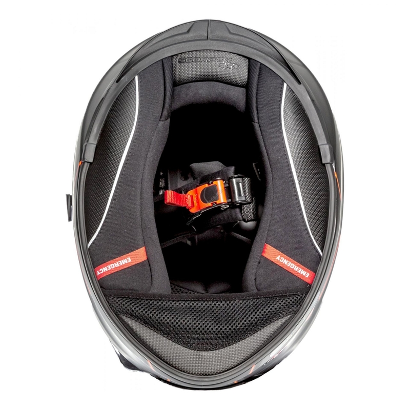 Integralny kask motocyklowy Scorpion EXO-510 Air Frame czarno-czerwony