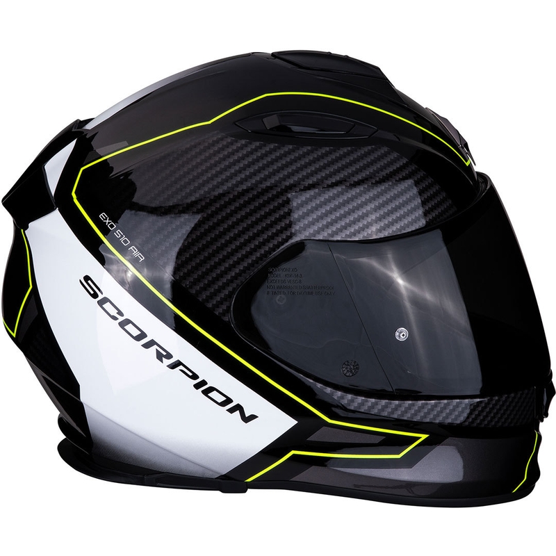 Integralny kask motocyklowy Scorpion EXO-510 Air Frame czarno-biało-fluo żółty wyprzedaż