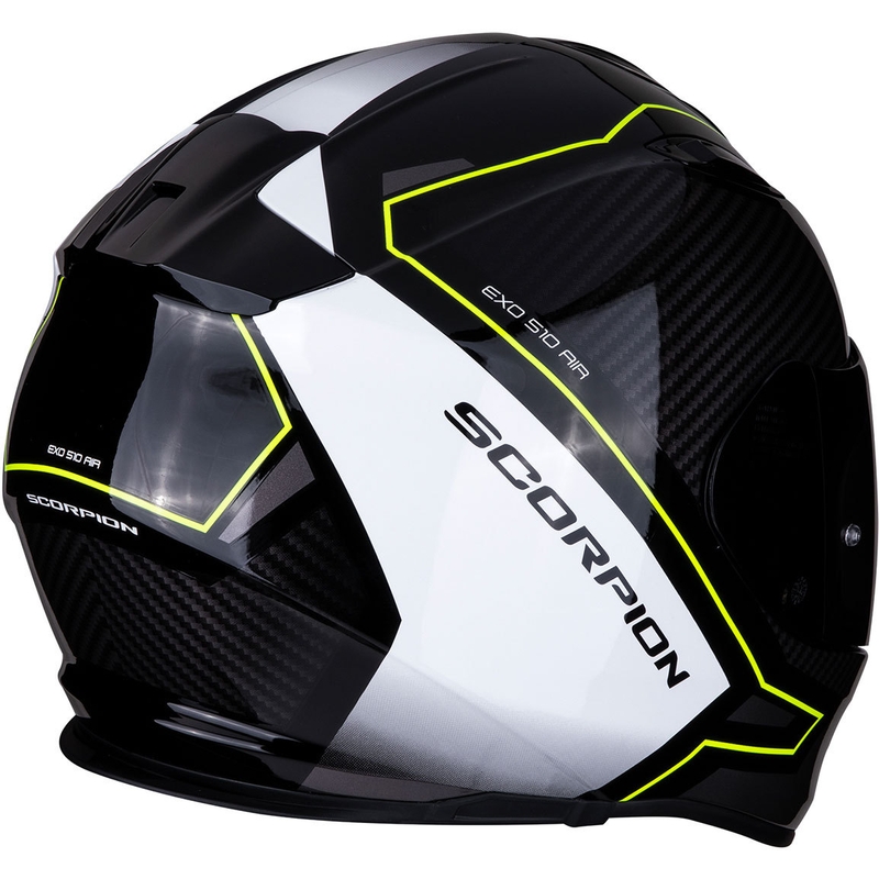 Integralny kask motocyklowy Scorpion EXO-510 Air Frame czarno-biało-fluo żółty wyprzedaż