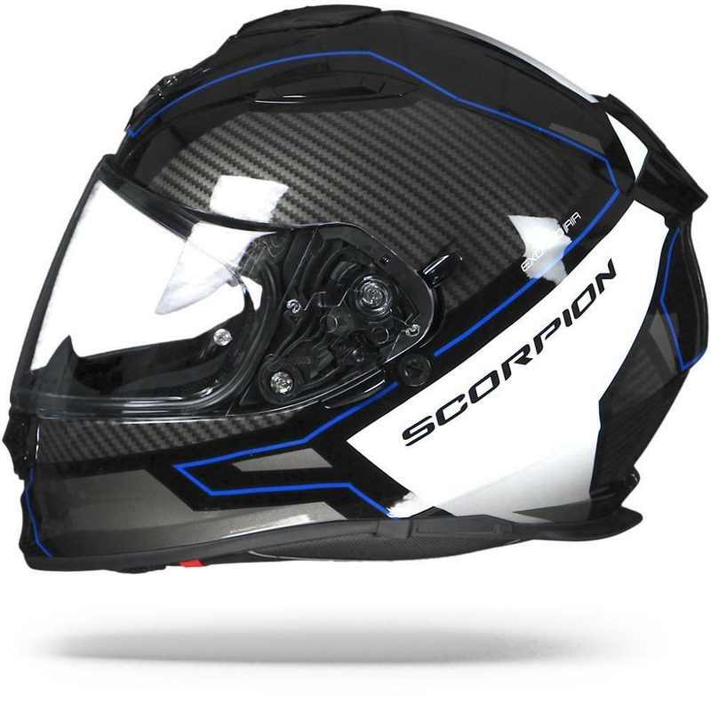 Integralny kask motocyklowy Scorpion EXO-510 Air Frame czarno-niebiesko-biały