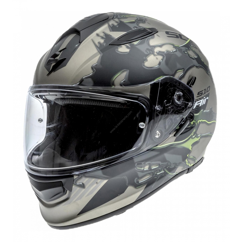 Integralny kask motocyklowy Scorpion EXO-510 Air Likid tytanowo-fluo żółty wyprzedaż