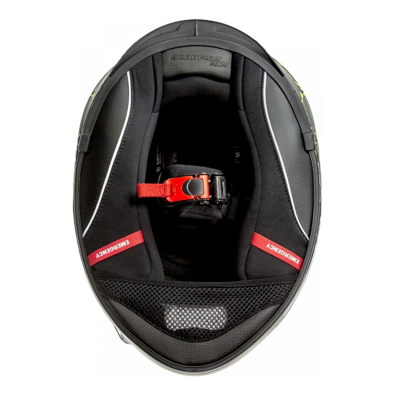 Integralny kask motocyklowy Scorpion EXO-510 Air Likid tytanowo-fluo żółty wyprzedaż