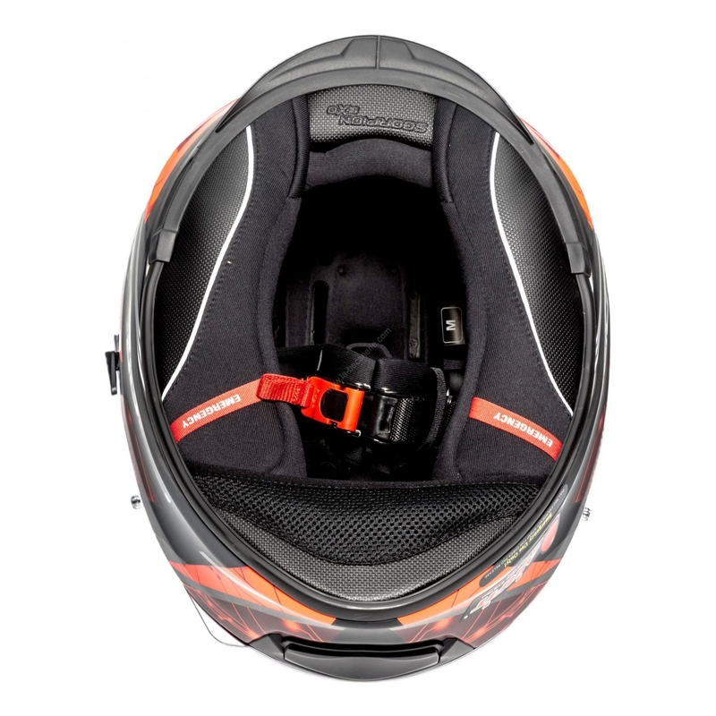 Integralny kask motocyklowy Scorpion EXO-510 Air Clarus czarno-czerwony