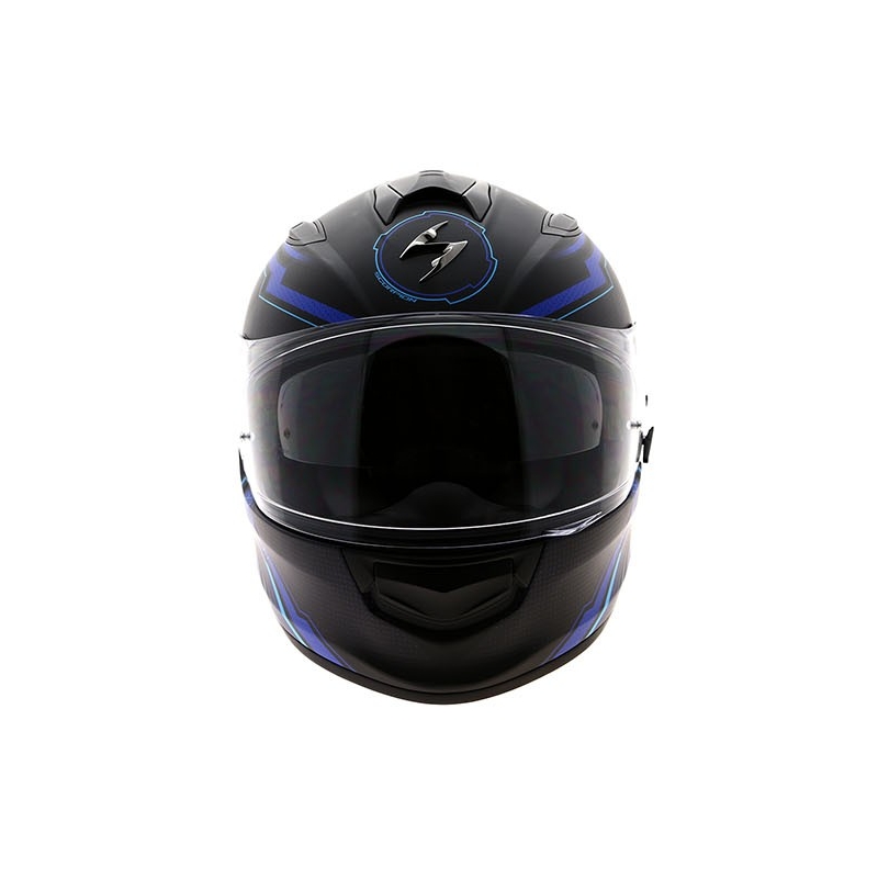 Integralny kask motocyklowy Scorpion EXO-510 Air Sync czarny matowy-niebieski wyprzedaż