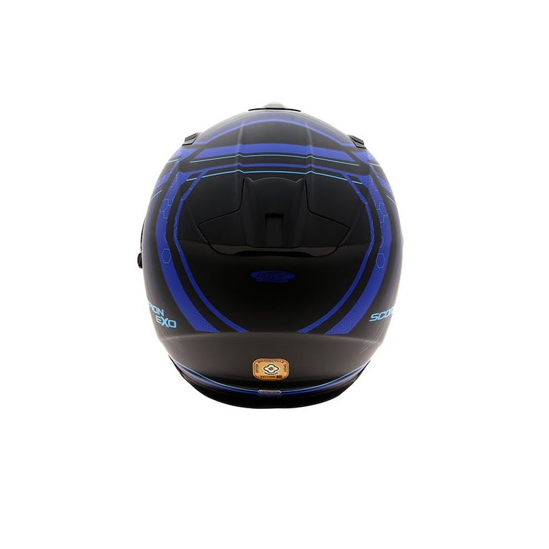 Integralny kask motocyklowy Scorpion EXO-510 Air Sync czarny matowy-niebieski wyprzedaż