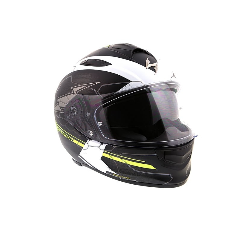 Integralny kask motocyklowy Scorpion EXO-510 Air Cross czarno-biało-fluo żółty wyprzedaż