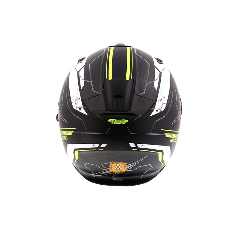 Integralny kask motocyklowy Scorpion EXO-510 Air Cross czarno-biało-fluo żółty wyprzedaż