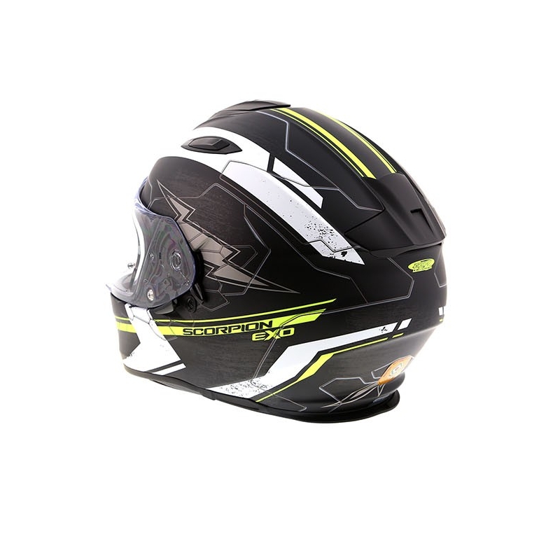 Integralny kask motocyklowy Scorpion EXO-510 Air Cross czarno-biało-fluo żółty wyprzedaż
