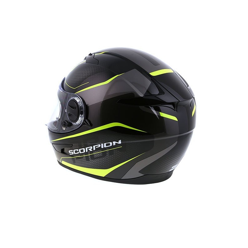 Integralny kask motocyklowy Scorpion EXO-490 Vision czarno-fluo wyprzedaż