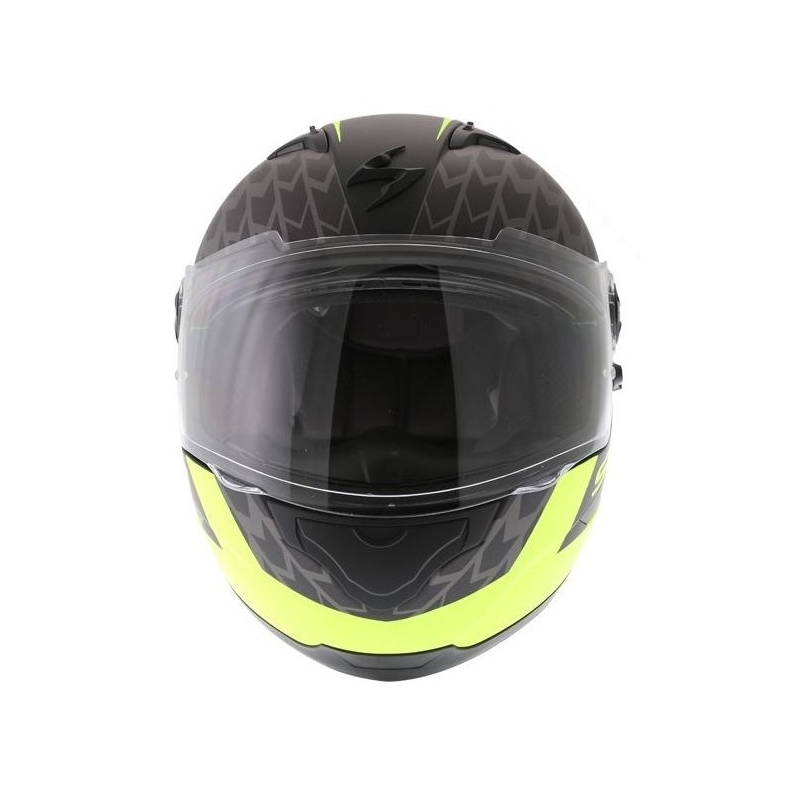 Integralny kask motocyklowy Scorpion EXO-490 Genesi czarny matowy-fluo żółty wyprzedaż