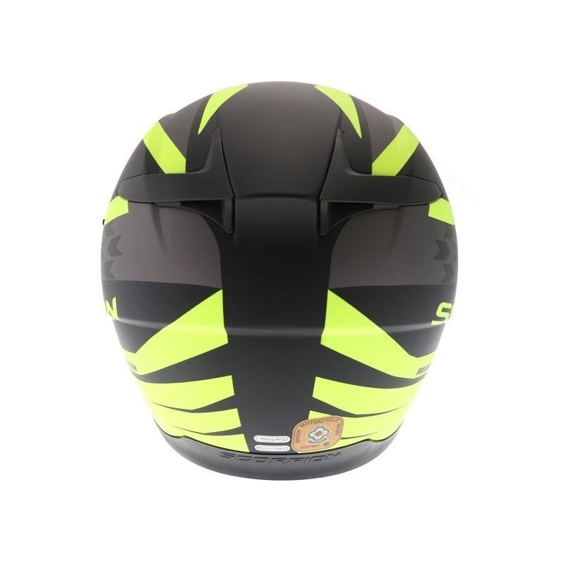 Integralny kask motocyklowy Scorpion EXO-490 Genesi czarny matowy-fluo żółty wyprzedaż