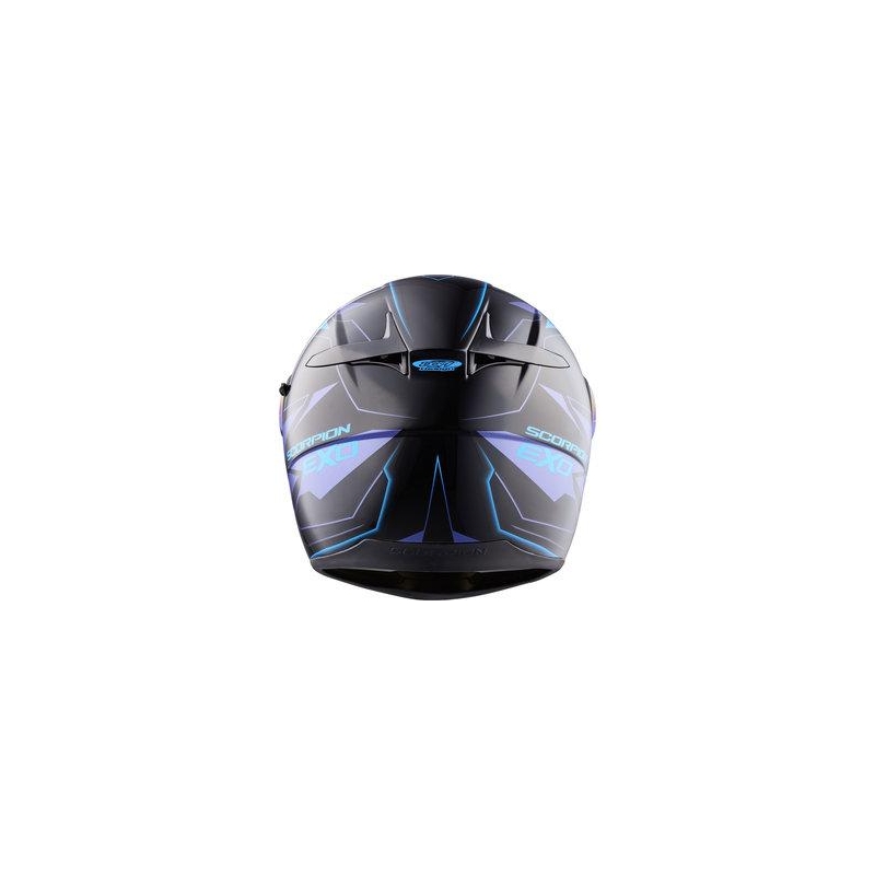 Integralny kask motocyklowy Scorpion EXO-490 Nova czarno-niebieski wyprzedaż