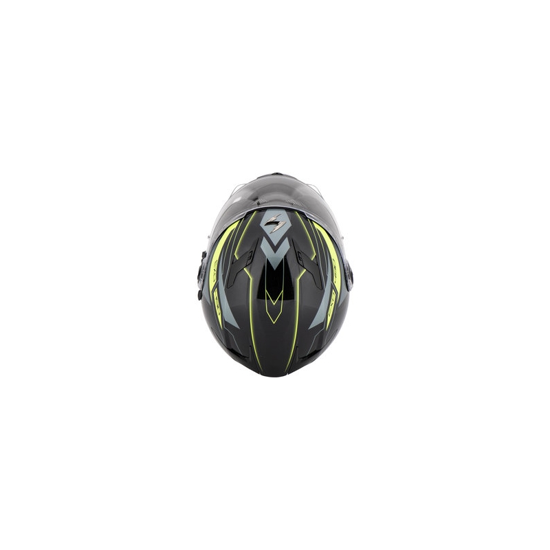 Integralny kask motocyklowy Scorpion EXO-490 Nova czarno-fluo żółty
