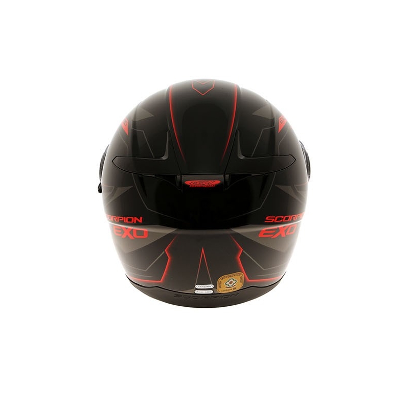 Integralny kask motocyklowy Scorpion EXO-490 Nova czarno-czerwony