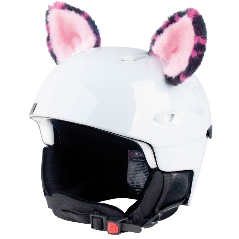 Uszy na kask Kot różowe
