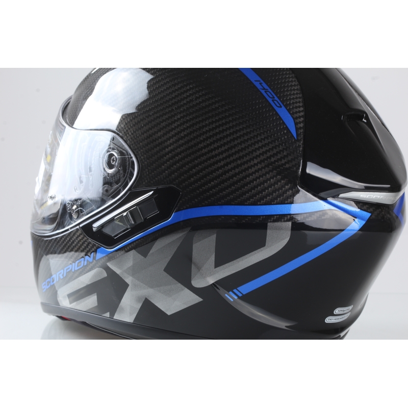 Integralny kask motocyklowy Scorpion EXO-1400 Carbon Air Grand czarno-niebieski