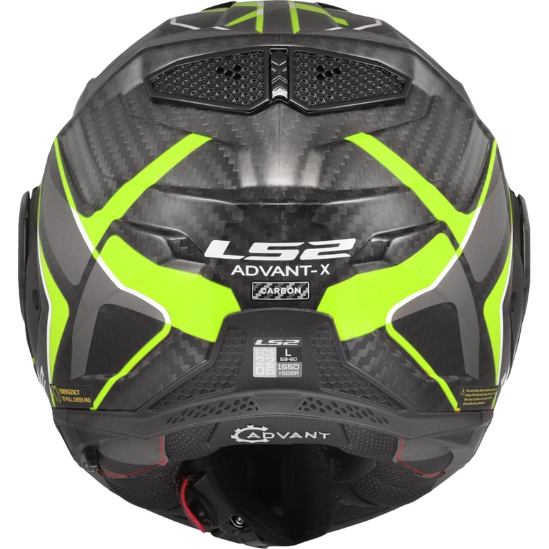 Kask motocyklowy typu flip-up LS2 FF901 Advant XC Future II czarno-fluo-żółty