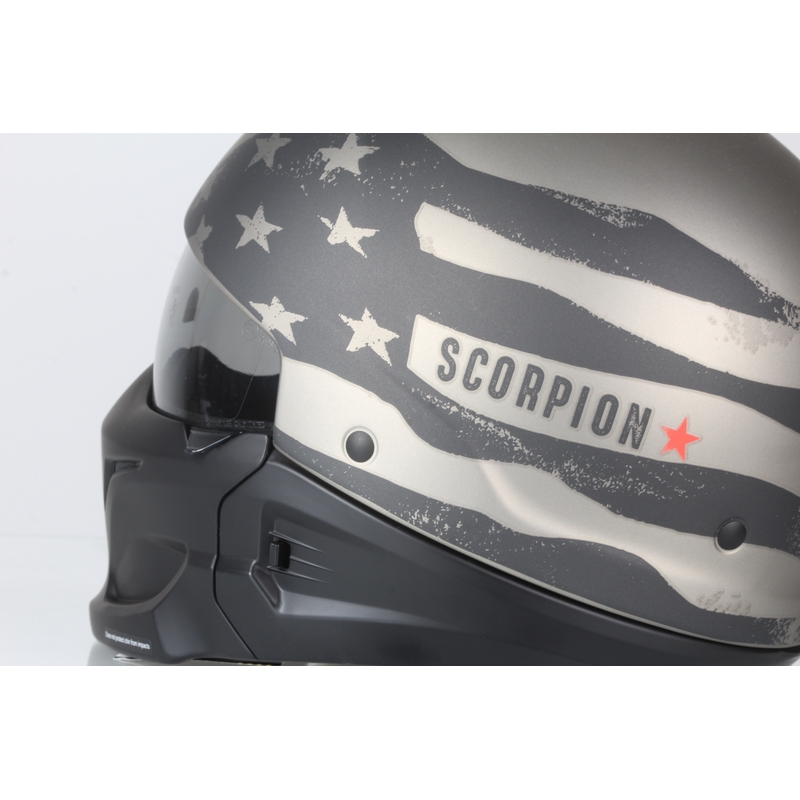 Kask motocyklowy Scorpion EXO-COMBAT Rookie czarno-tytanowy wyprzedaż