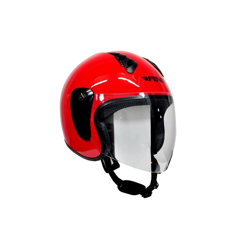 Kask na motocykl otwarty Fenix ​​818 czerwony