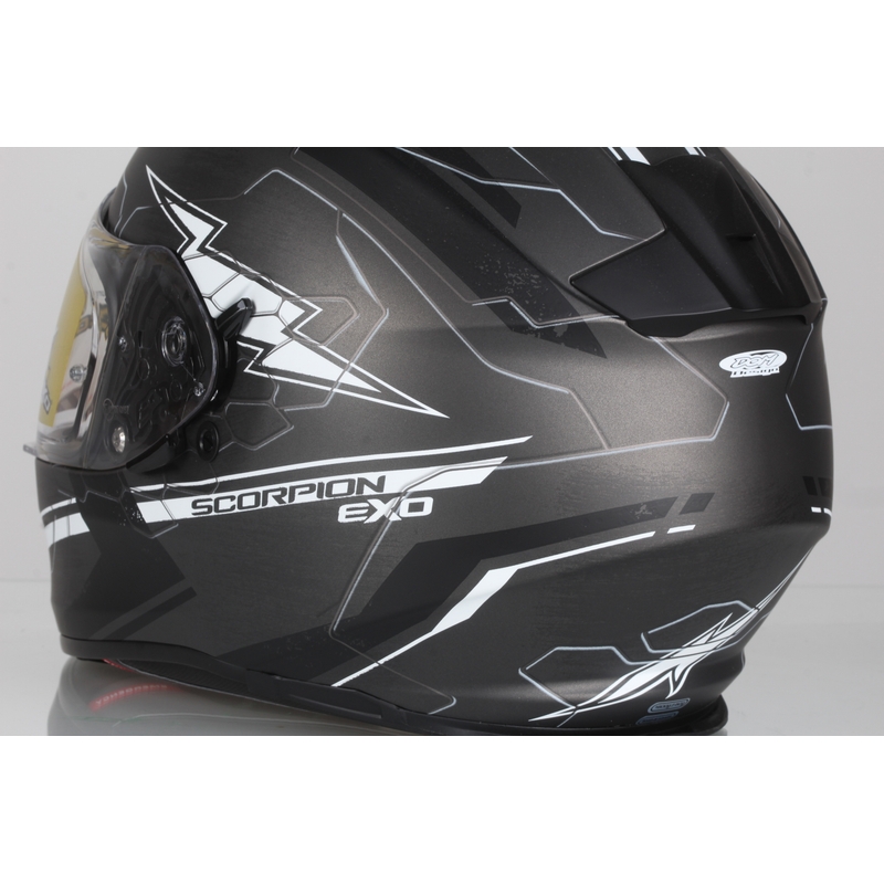 Integralny kask motocyklowy Scorpion EXO-510 Air Cross czarno-szaro-biały wyprzedaż
